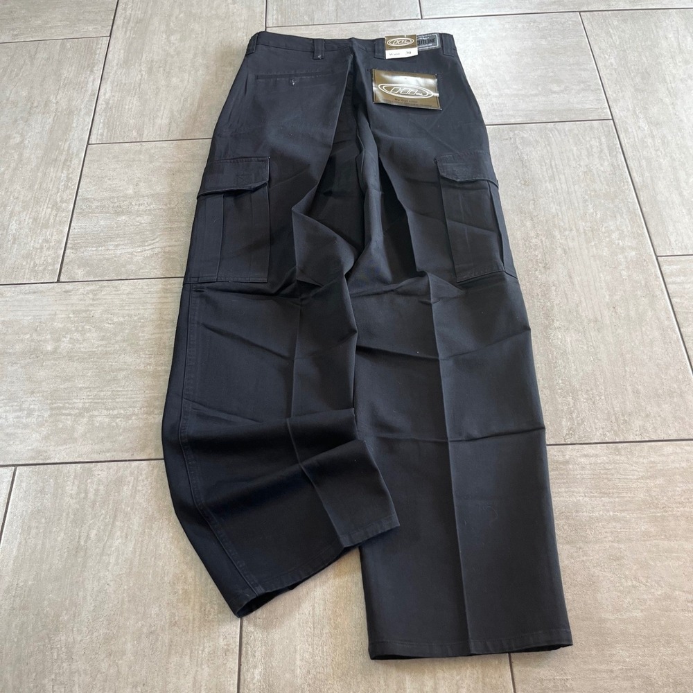 Hi Line Cutline Jeans Mens Black Cargo Pants Size 30 Streetwear Utility Trousers